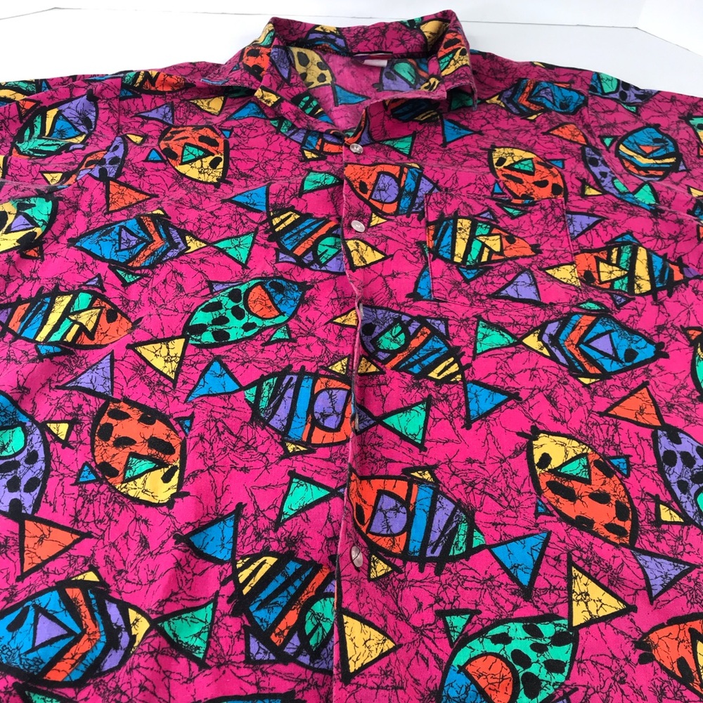 Fusion casual button down vintage shirt size XL